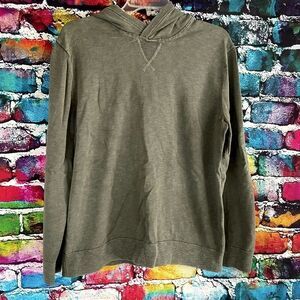 Banana Republic Cotton Slub Hooded Pullover Sweatshirt Size Large